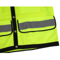 Reflective work neon traffic visibility safety vest